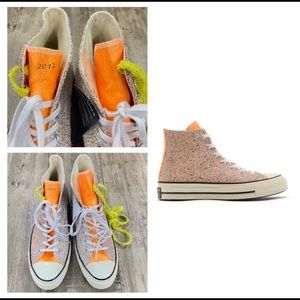 Converse X J.W. Anderson Glitter Hightop Shoes
